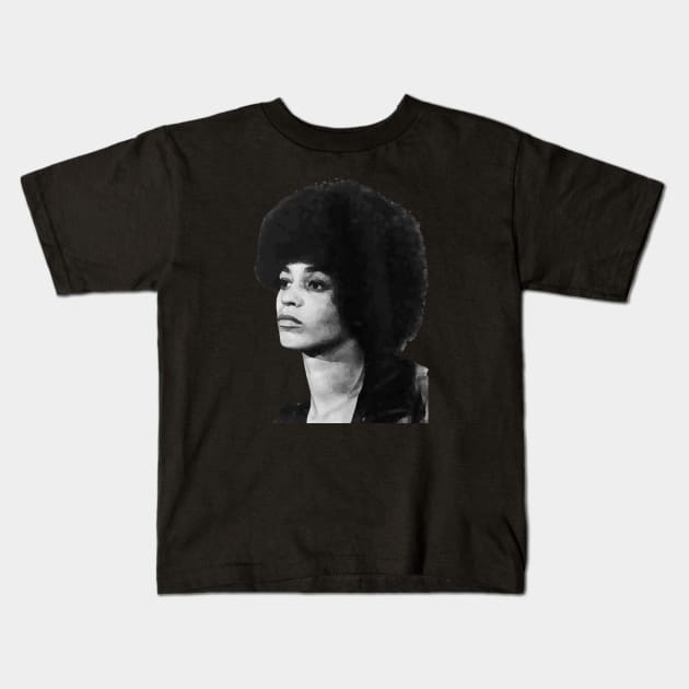 Angela Davis 2 Kids T-Shirt by One Mic History Store